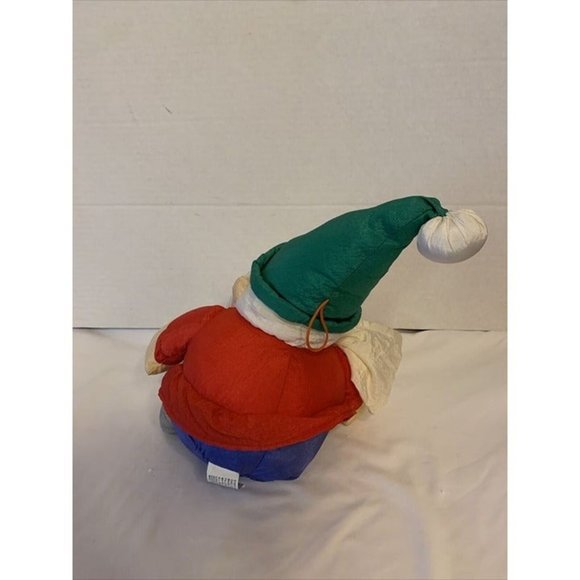 VINTAGE J.S. INTERNATIONAL CHRISTMAS SITTING SANTA PUFFALUMP PLUSH 16" EXCELLENT - Picture 3 of 4
